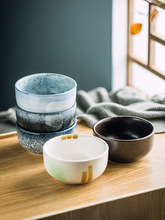 新款日式米饭碗吃饭碗陶瓷碗小碗汤面碗家用餐具瓷碗调料碗早餐碗