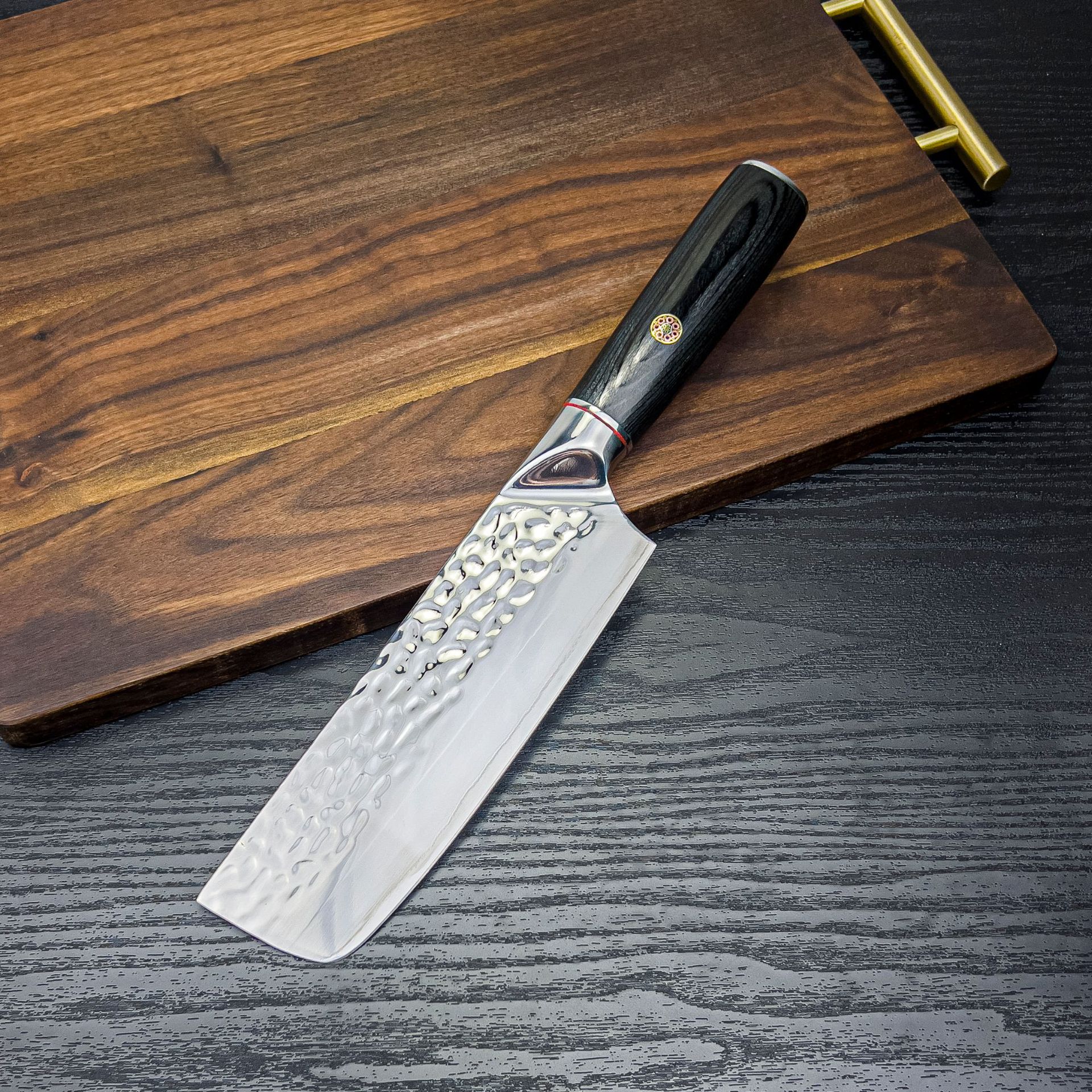 锻打锤纹小菜刀三合钢头7寸小菜刀切片刀水果刀家用厨具锋利厨具