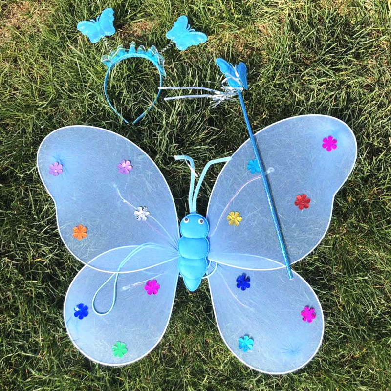 Light-Emitting Butterfly Wings Children's Performance Light-Emitting Butterfly Props LED Luminous Toys Night Market Stall Wholesale