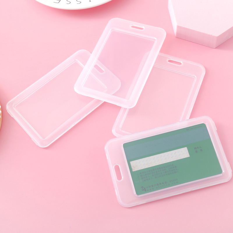 透明卡套塑料厂牌公交套工作证员工牌学生饭卡保护套证件套可批发