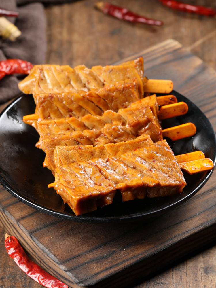 24包湖南省武冈特产兰花豆干小零食香辣休闲怀旧散装串串牛肉味