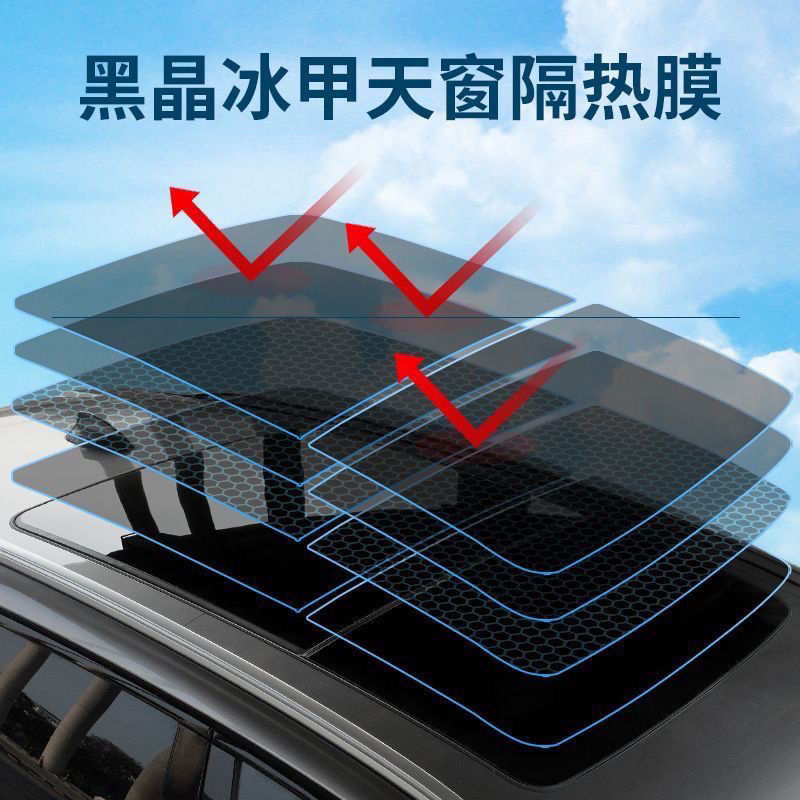 杜邦tpu天窗冰甲隔热膜防爆全景车顶遮光玻璃防晒爆膜汽车贴膜