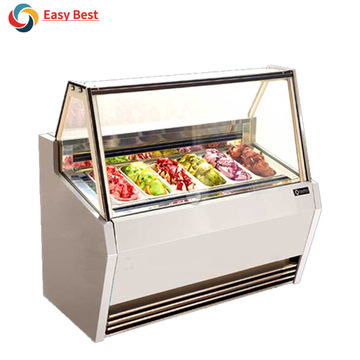 easybest商用直角冰淇淋展示柜益达专业冰淇淋风冷展示柜briofg