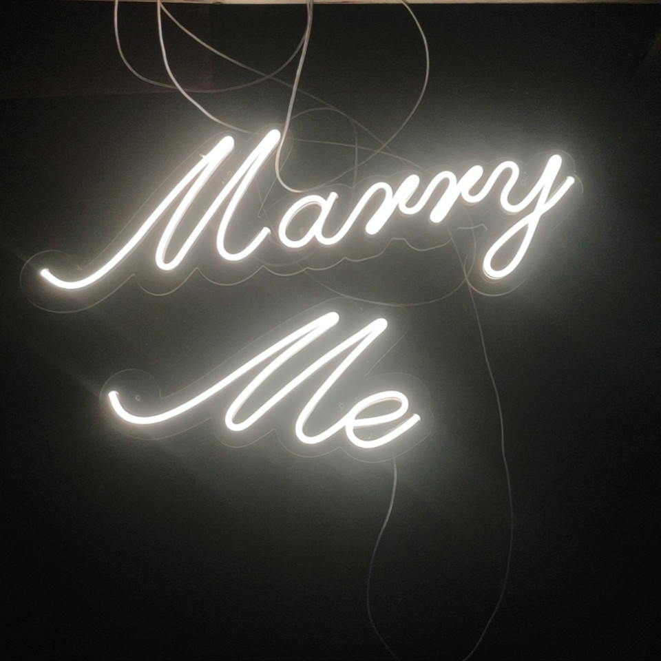 发光霓虹灯求婚庆头像logo跨境marryme嫁给我happybirthday字母灯