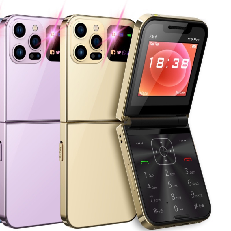 跨境i15 pro 非智能双卡移动2g翻盖手机按键老人机外贸手机-阿里巴巴