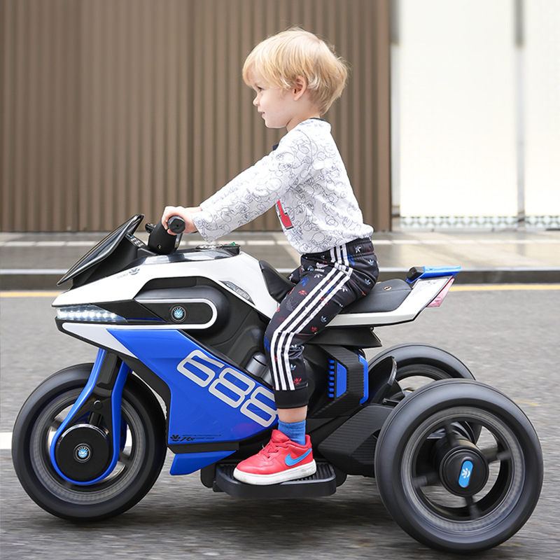 Children's Electric Motor Portable Rechargeable Car with Music Self-Driving Toy Car Male and Female Baby Battery Car Baby Carriage