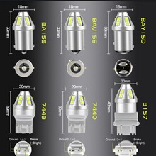 新款汽车led1156转向灯倒车灯刹车灯3030 10SMD 1157恒流宽压