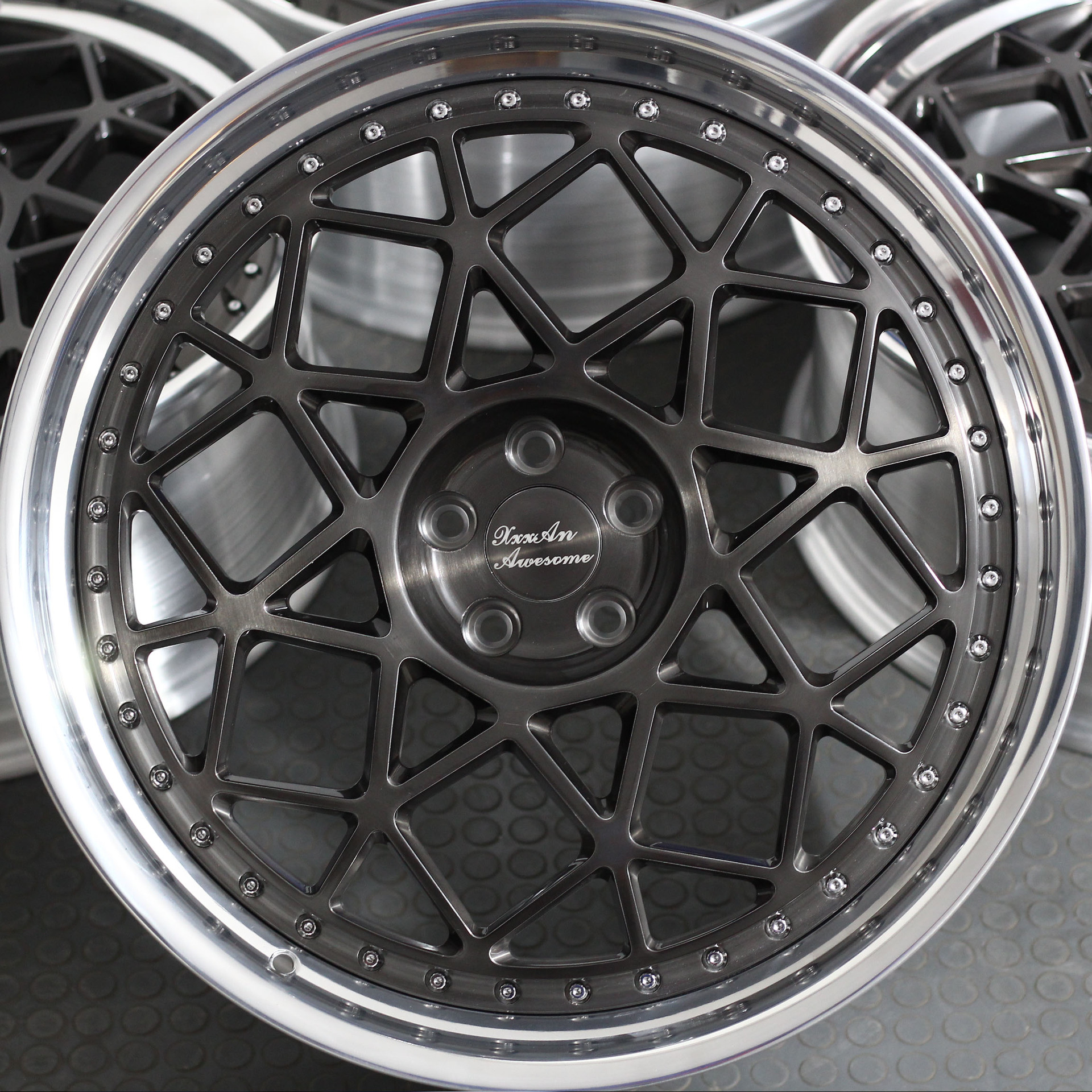 【定制/批量】17-24寸6061两片锻造轮毂适用奔驰宝马奥迪保时捷等