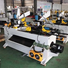 办公家具户外用品座椅凳伞架缩管机圆方管自动打孔缩管机厂家送料