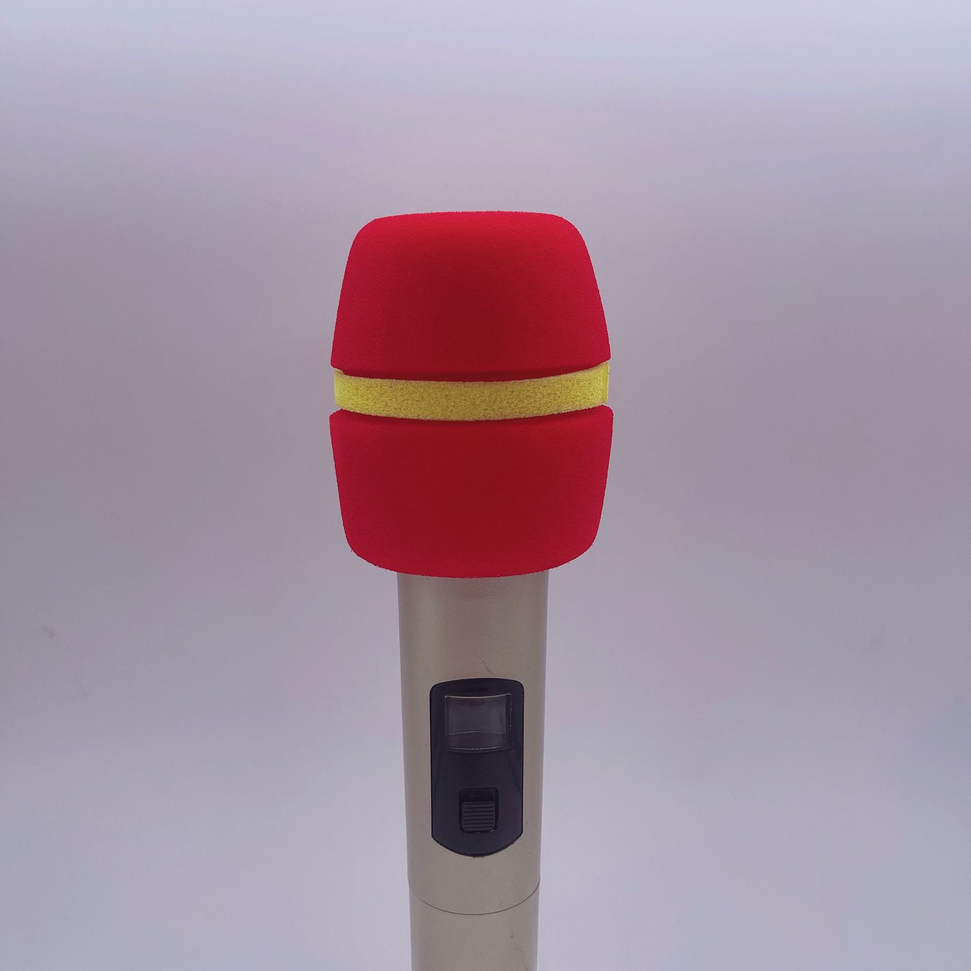 话筒防滑圈保护套防摔话筒套加厚海绵套ktv麦克风防喷罩防风咪罩