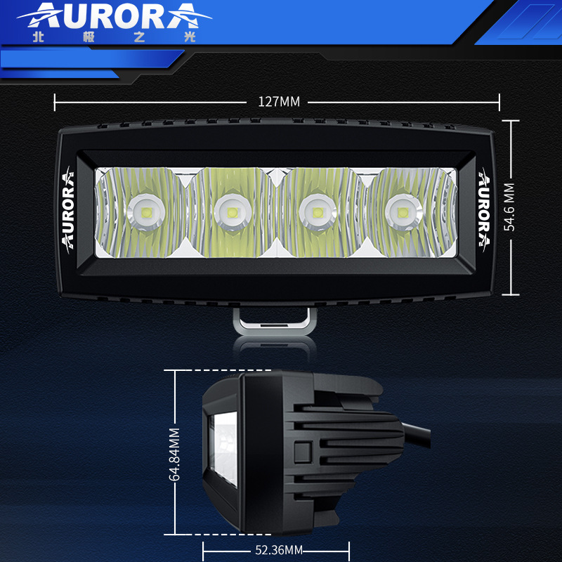 北极之光2寸4寸led射灯超亮越野汽车辅助灯前尾杠灯货车摩托车灯