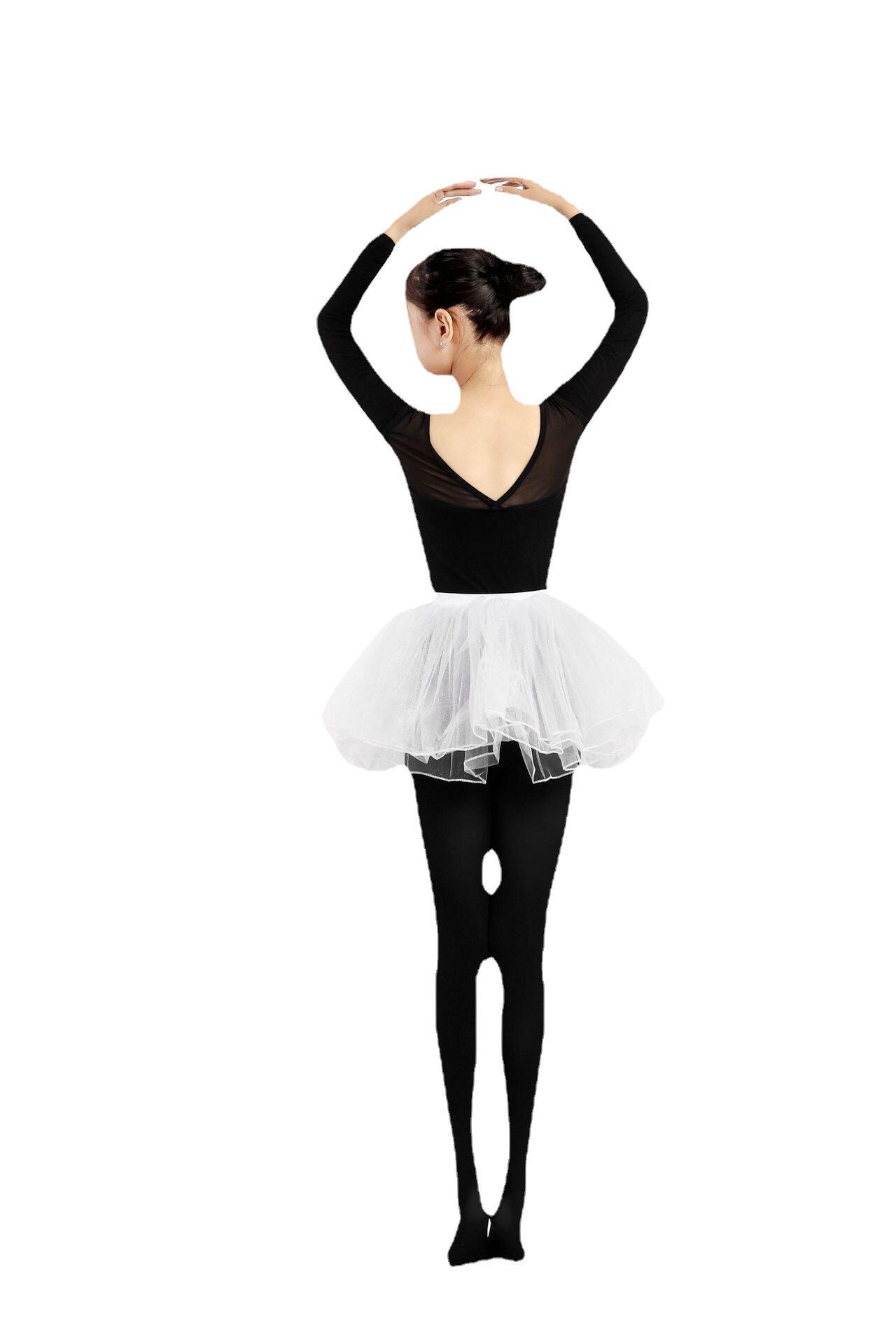 女童舞蹈袜夏季儿童连裤袜黑色打底裤练功专用演出薄款丝袜跳舞袜