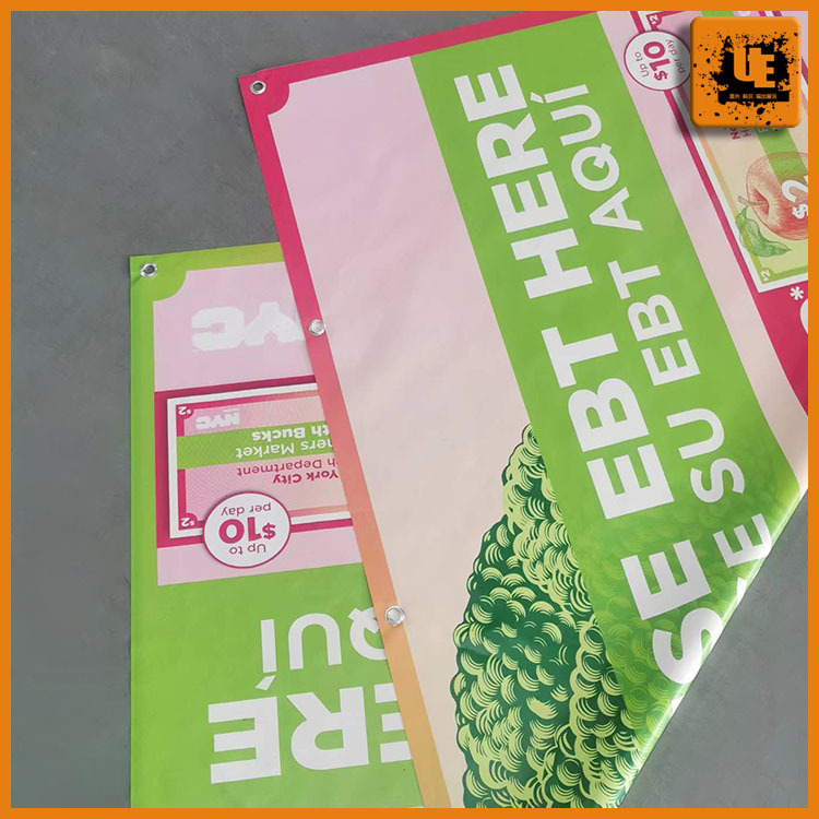 刀刮布双面uv打印 喷绘网布吊旗双面喷绘夹黑布双面广告 厂家供应