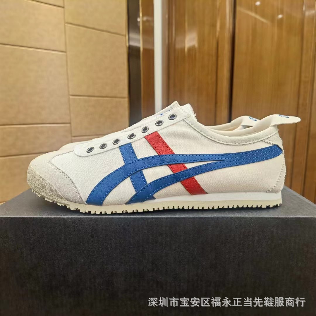 纯原公司级鬼鞋老虎男女运动帆布鞋懒人一脚蹬休闲情侣潮流板鞋