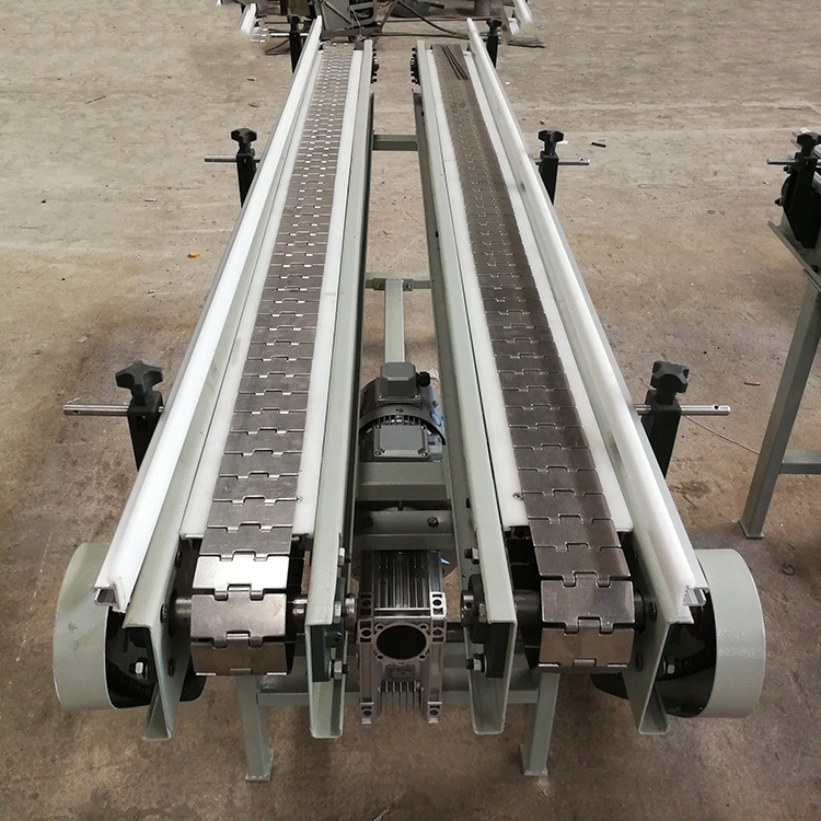 食品饮料用不锈钢平行链板灌装排瓶线输送机价格优可