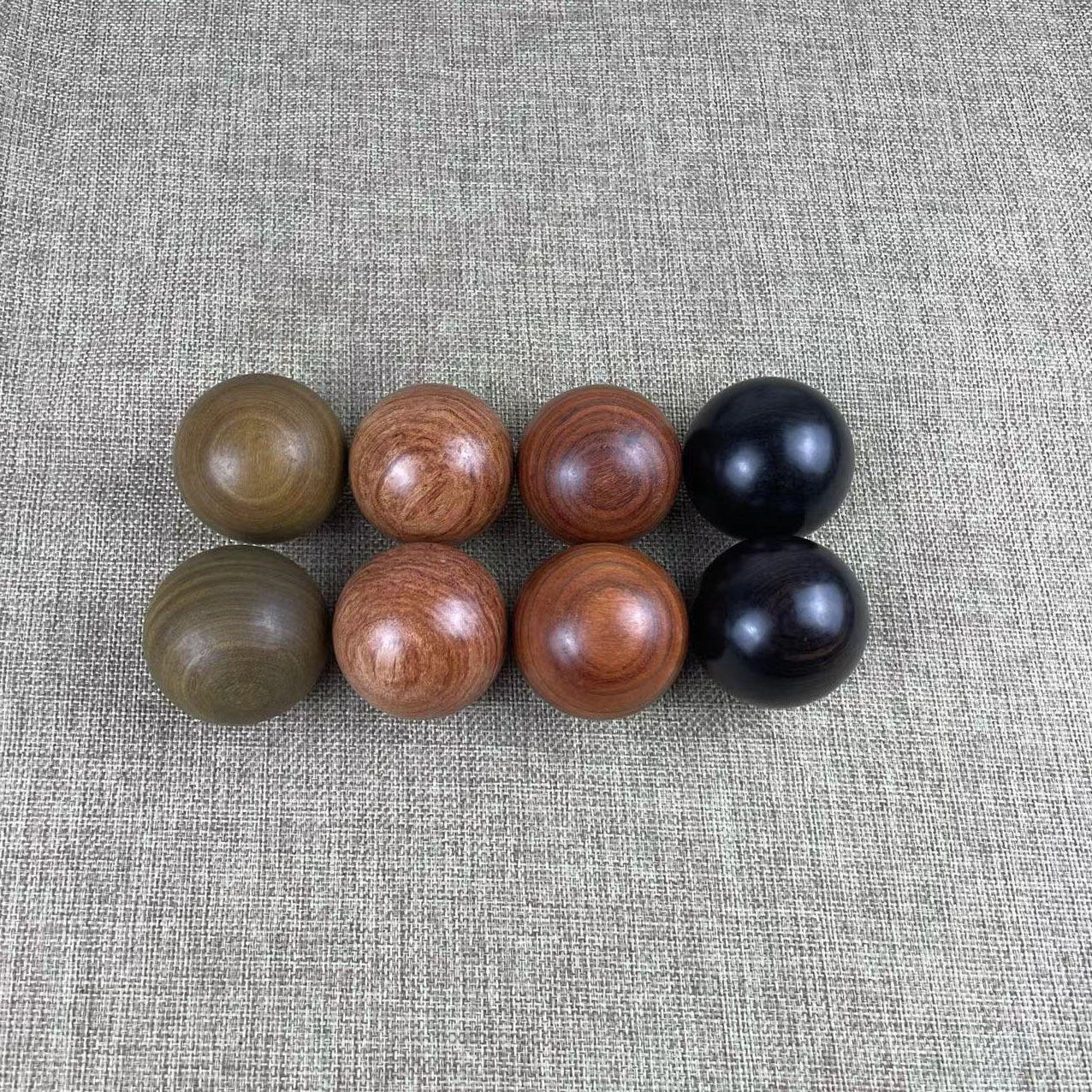 紫光檀木健身球实木保健球手把球中老年运动练手球手握球手按摩球