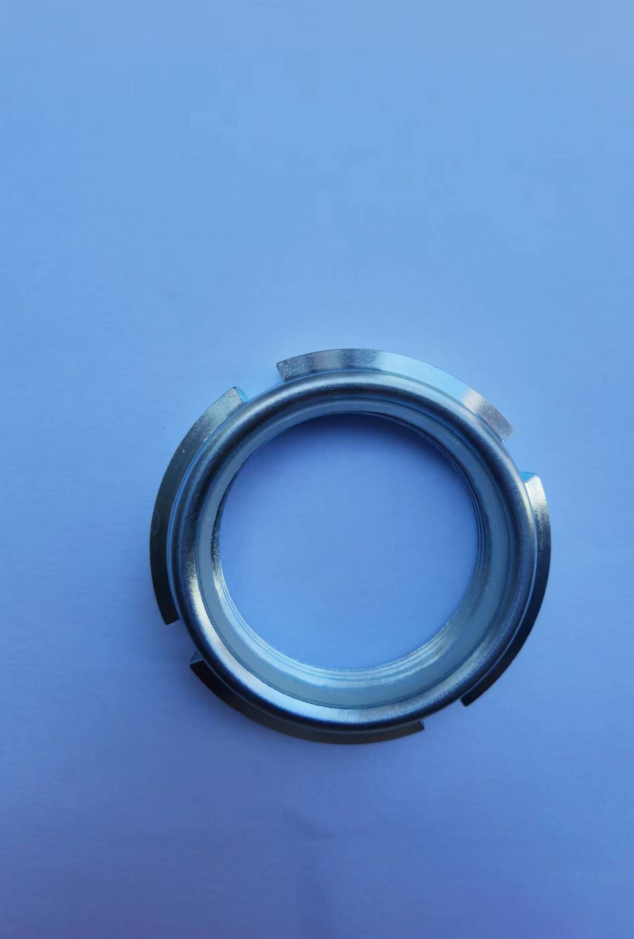 guk圆螺母尼龙止退锁紧自锁轴承圆形防松螺母止动垫圈开槽法斯能