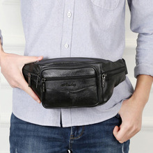 New Leather Waist Bag Men Fanny Pack Men Brand Leather跨境专