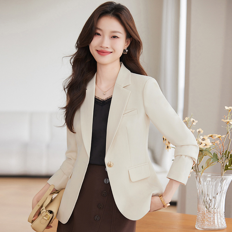 2024春夏新款职业装女士高档长袖西装时尚修身气质正装网红西服