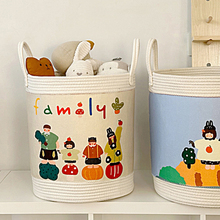 创意儿童玩具收纳桶可折叠无异味衣服脏衣桶北欧风卡通车载收纳常