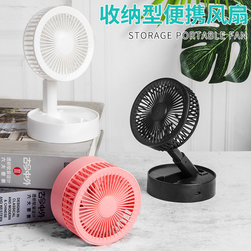 New Usb Charging Small Handheld Fan Portable Outdoor Mini Creative Desktop Office Collapsible Fan