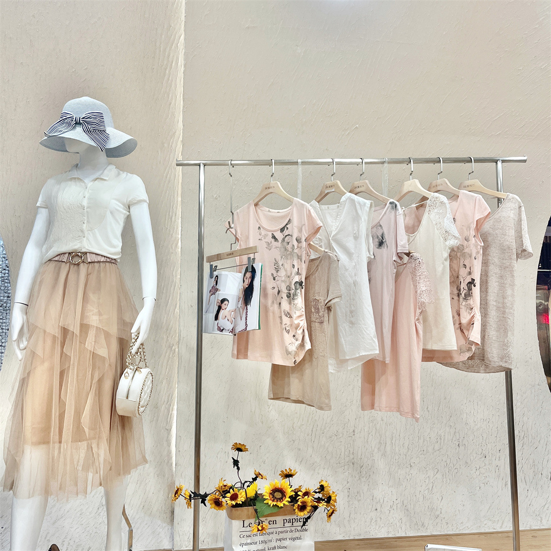 爵克2022夏季新款 高端设计师职场淑女风 品牌折扣女装尾货批发