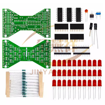 30颗灯led电子沙漏套件 diy电子沙漏 电子焊接练习套件 制作散件
