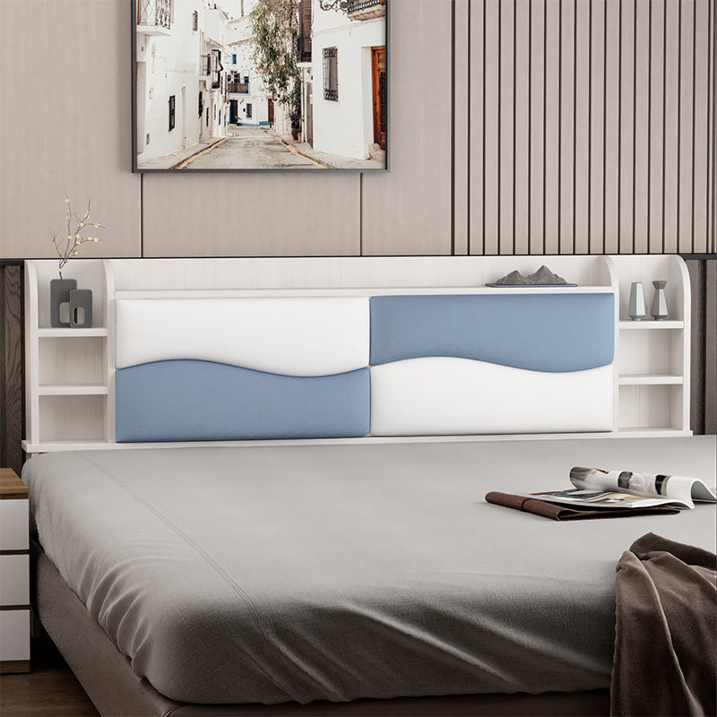 免漆落地软包床头板北欧简约现代床头靠背板1.8米板式经济型单买