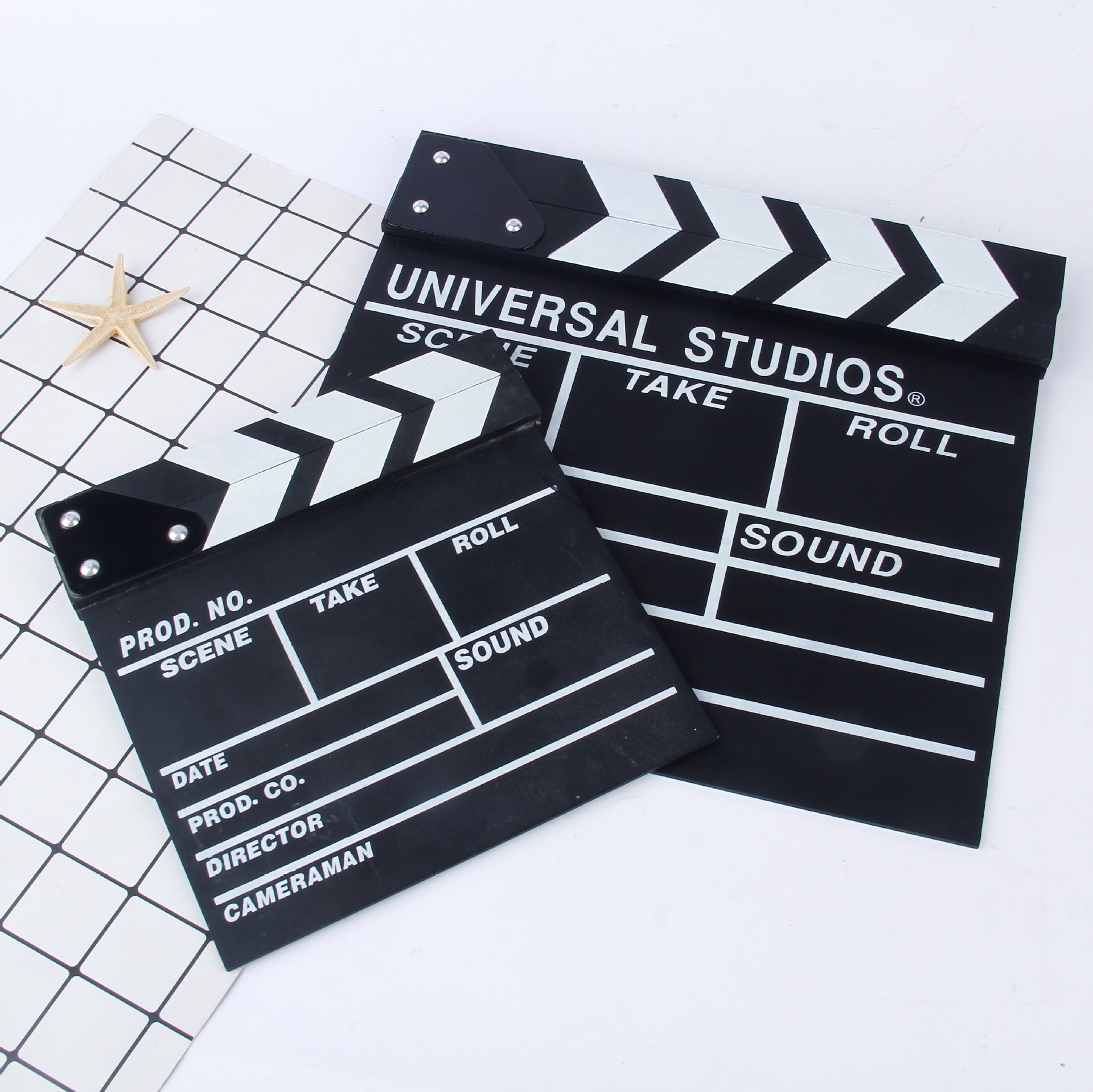 木制专业电影电视剧导演场记板片场拍摄影视剧组开机拍板