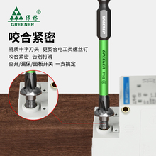 绿林电工批头十一字螺丝刀强磁防滑插座空气开关面板空开工具