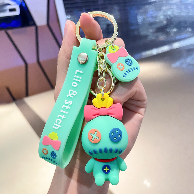 Cartoon Animation Star Baby Cute Key Chain Creative Couple Doll Bag Car Key Pendant Small Gift