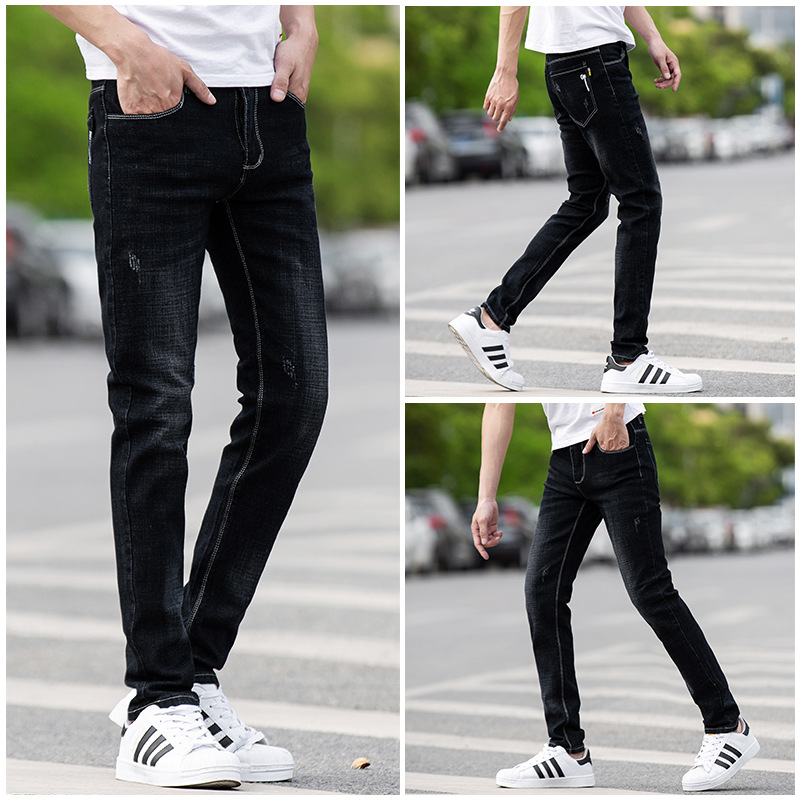   6 Seiko All-Matching Slim Fit Pants Men's Fashion Brand Characteristic Stretch Classic Youth Jeans Men's Factory Direct Men's Clothing