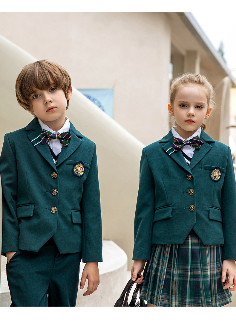 2021秋冬小学生校服英伦风校服套装儿童学院小西装班服幼儿园园服