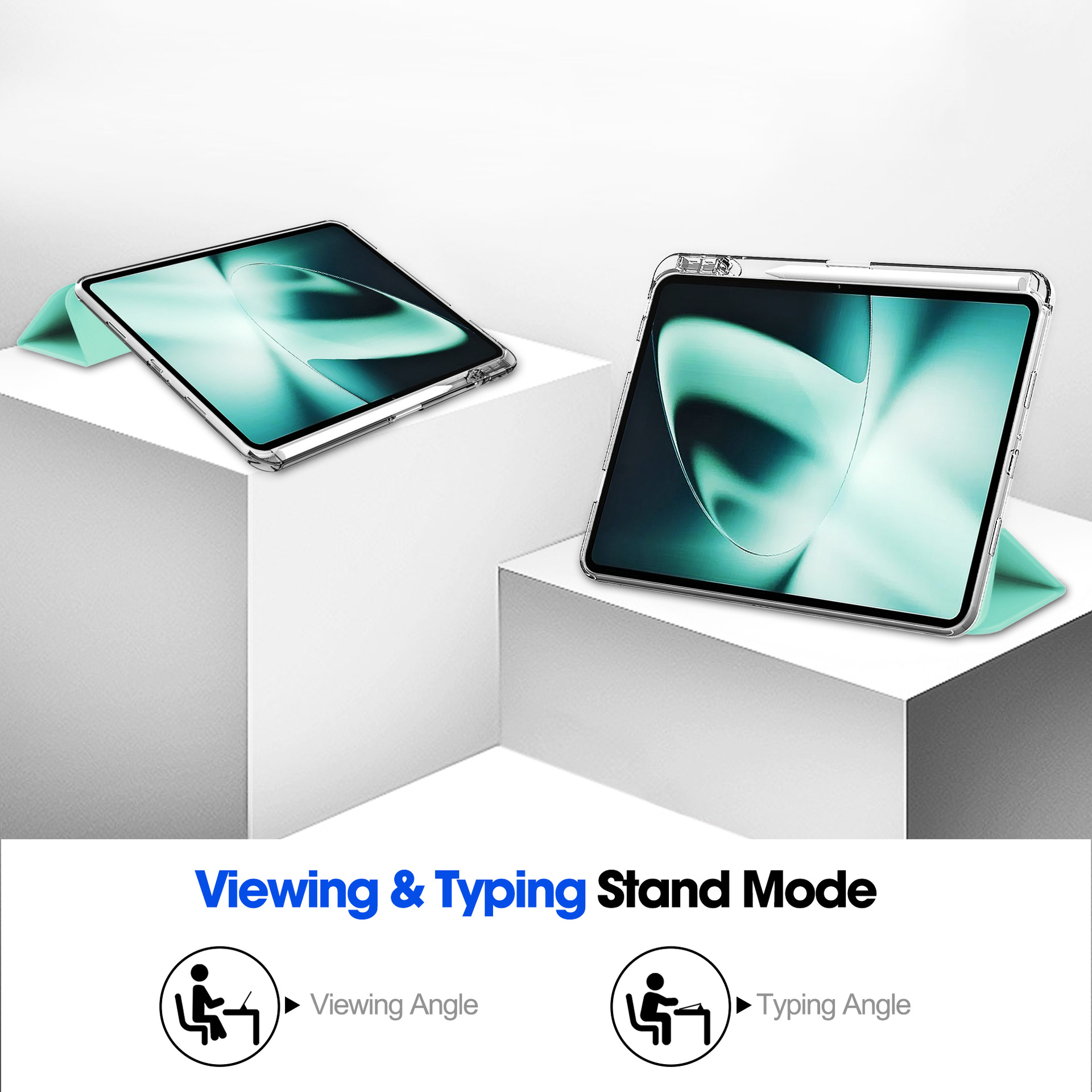 适用于一加 one plus pad1  11.6寸透明亚克力平板壳笔槽防摔皮套