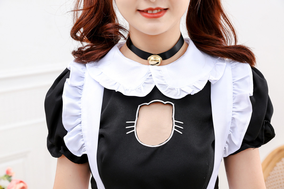 猫咪女仆装 cosplay服装日系性感黑白服女佣装软妹猫女连衣裙