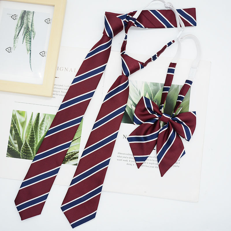 jk/dk领带日系学院风毕业衬衫搭配装饰手打款小物男女生学生制服