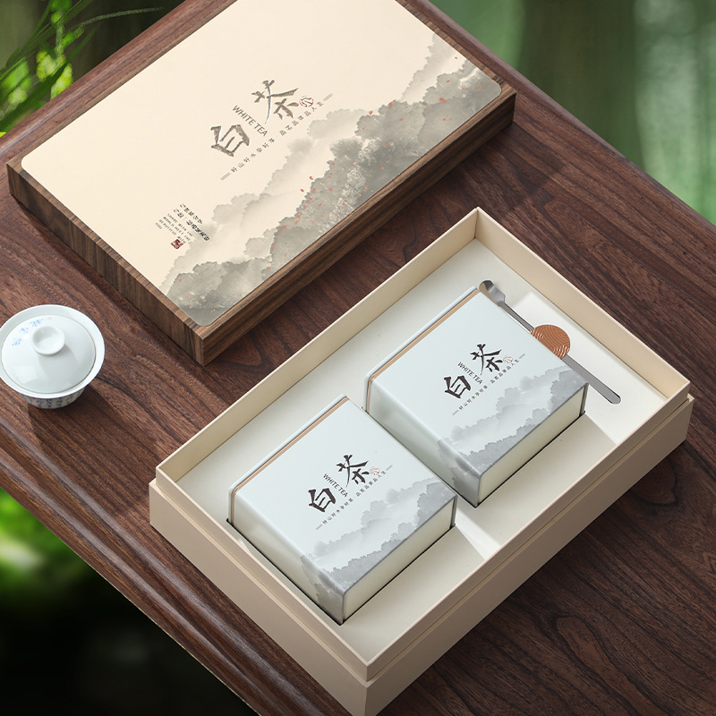 2024新款白茶包装盒空礼盒安吉白茶天目湖白茶通用礼盒空盒半斤装