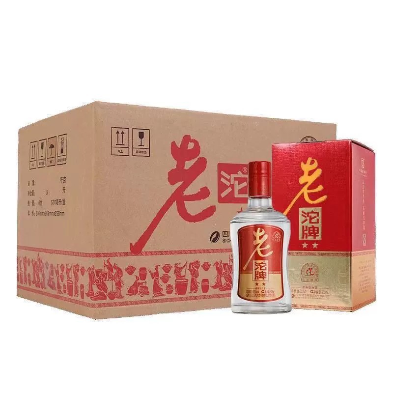 沱牌酒二星老沱牌浓香型高度白酒50量衡度整箱500ml*6瓶一件代发