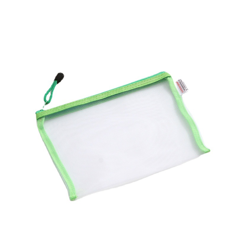 A4b5a5a6 File Bag Solid Color Silk Screen Stationery Case Transparent Nylon Pull Bag Learning Material Storage Bag Manufacturer