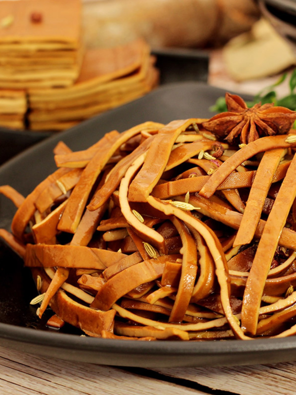 卤香牛皮豆干四川特产新鲜手工五香豆腐干薄片凉拌串串烧烤火锅装