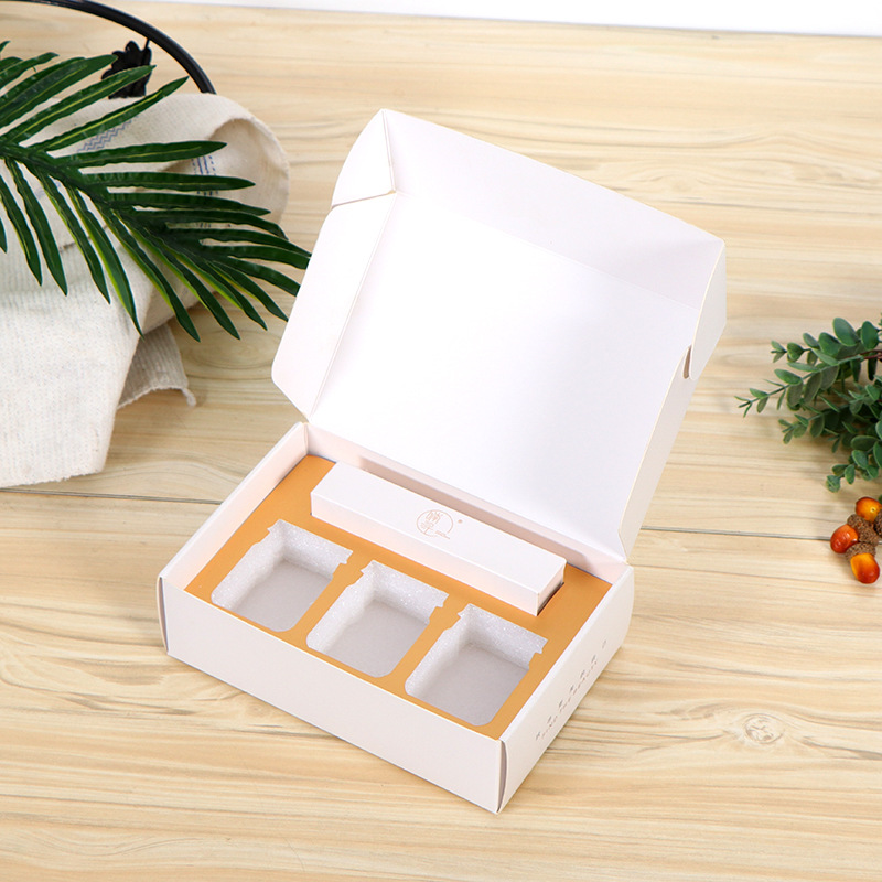 加厚eva植绒海绵化妆品包装盒辅助内托彩色多层隔静电礼盒内衬