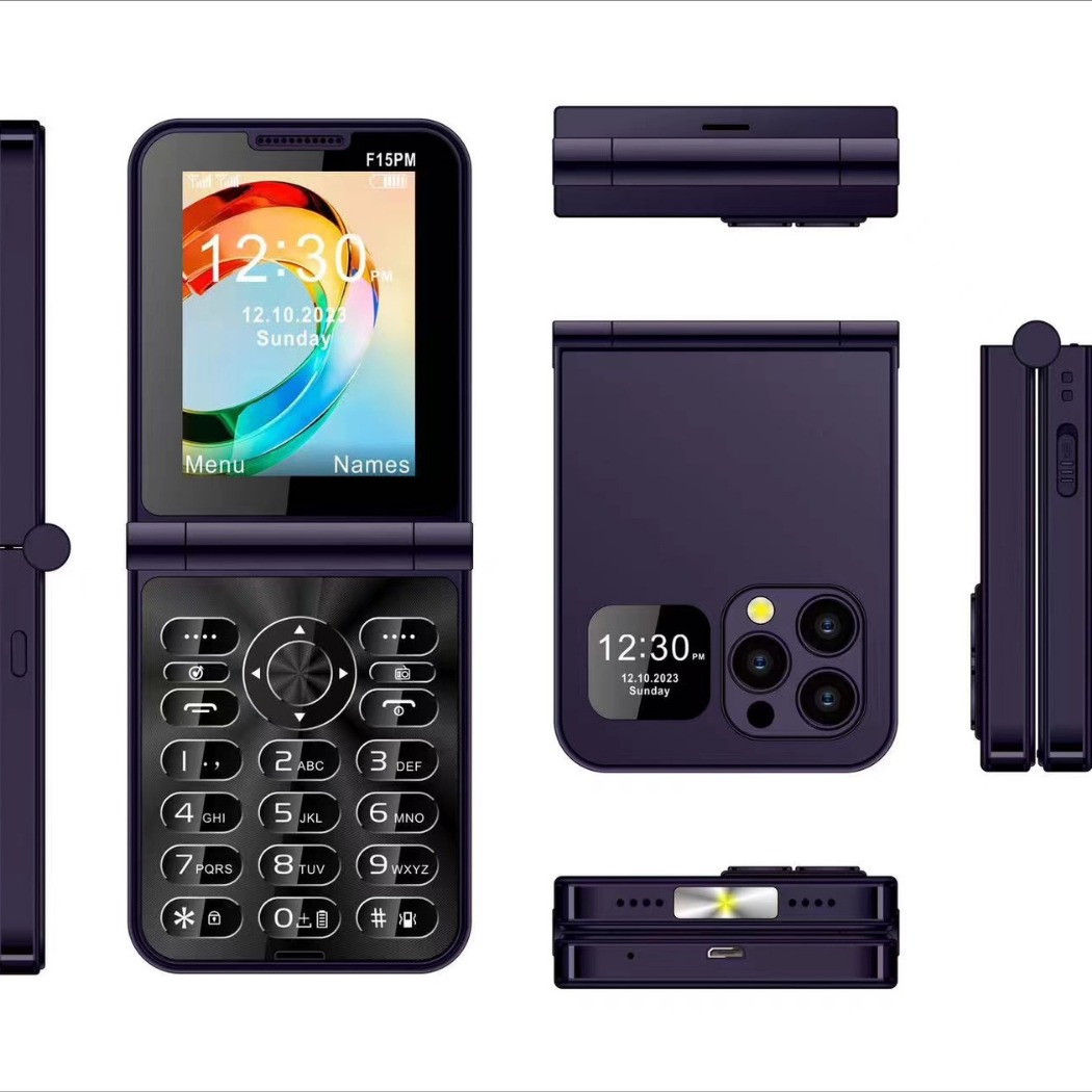 新款f16pm翻盖手机 f660 f4 f5 f6 i16pro 105 106 3310 外文手机