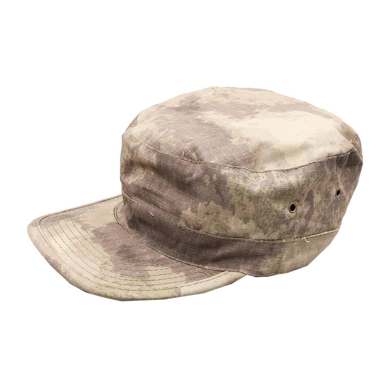 Camouflage Hat Men's Summer Outdoor Training Hat Flat Top Soldier Cap Foreign Army Tactical Cap Cross-Border Factory Wholesale