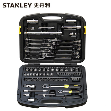 史丹利80件综合性套装扳手套筒批头汽修机修套筒工具94-694-1-22