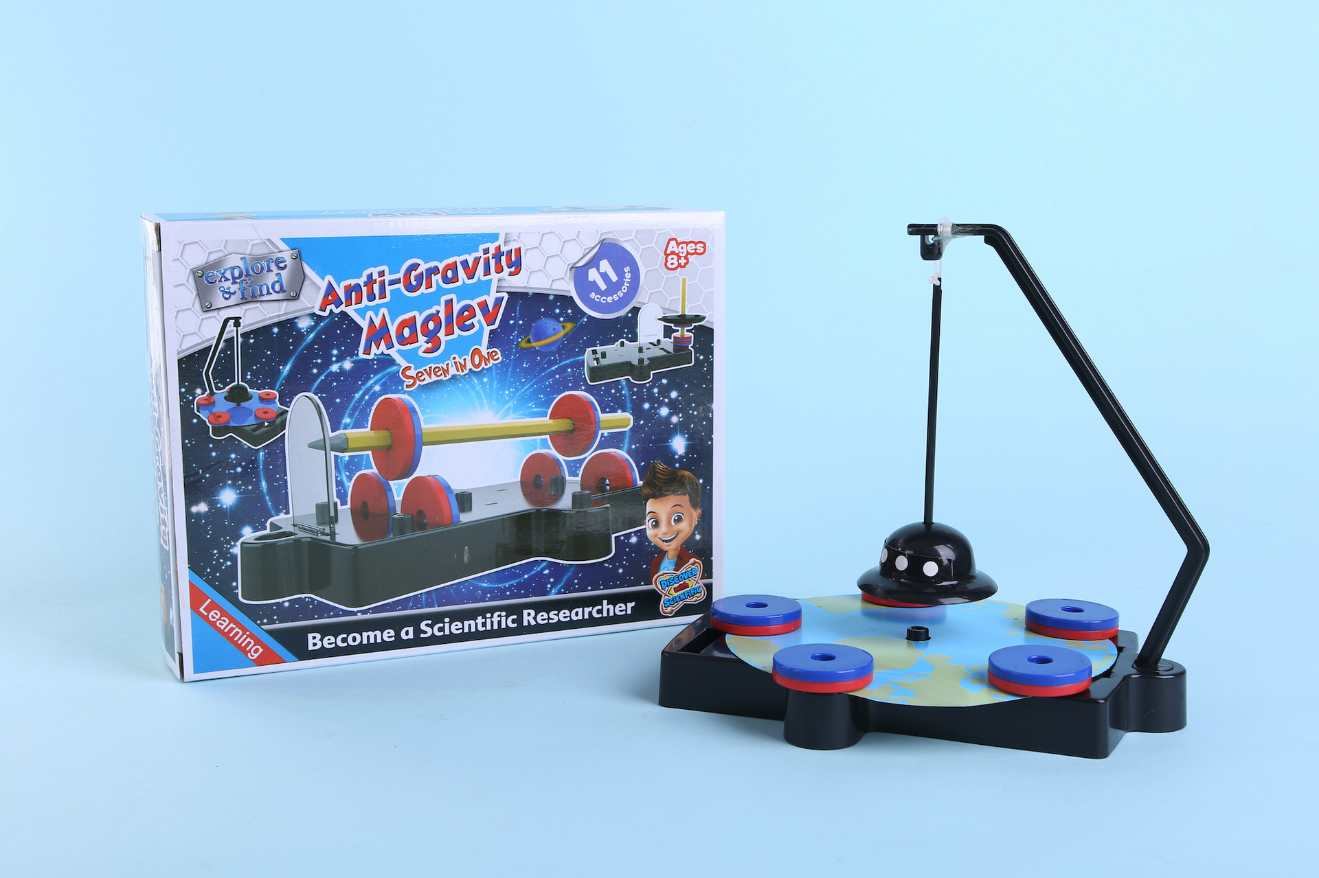 科教创意手工diy儿童磁悬浮科学玩具套装探索科学教具创新实验