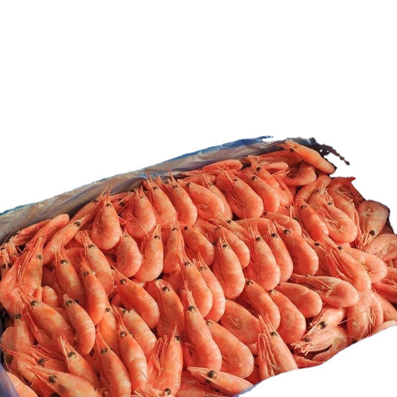 北极甜虾特大鲜活速冻北极熊头籽腹籽冰虾刺身即食水产元宝冻虾