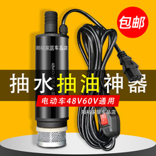 电动抽油泵潜水泵12v24v48v60v电动车抽水泵家用浇菜园浇水泵包邮