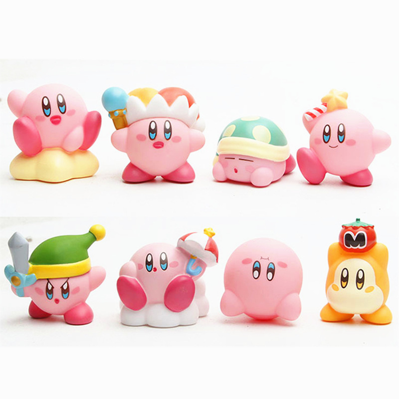 星之卡比手办模型公仔 星星kirby cos变装 车载摆件盲盒扭蛋公仔