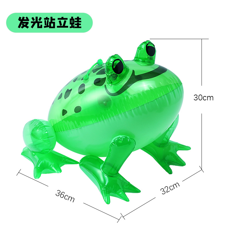 Online Red Frog Balloon Wholesale Inflatable Frog Light-Emitting Frog Frog Baby Inflatable Toy Frog Inflatable Wholesale