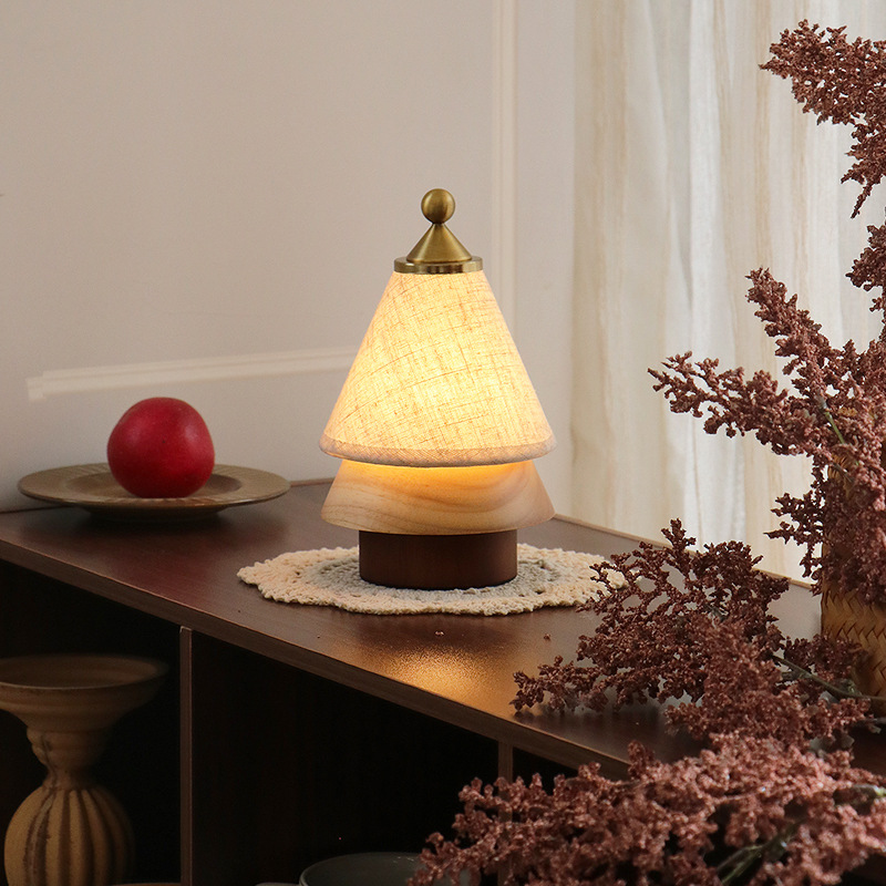 中古复古风圣诞树灯送礼物礼品装饰氛围灯卧室床头台灯睡眠小夜灯